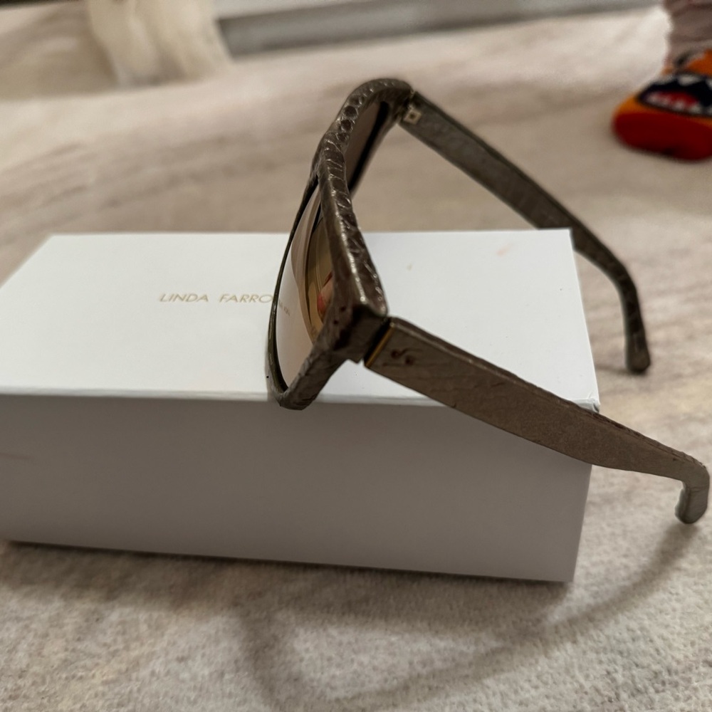 Linda Farrow Gold Sunglasses